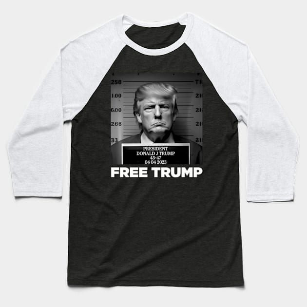 Free Donald Trump shot Baseball T-Shirt by lam-san-dan